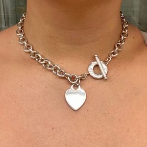 Tiffany and Co.  Heart Tag Toggle Necklace